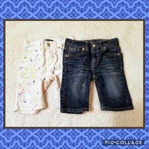 2 Pair Levi's Brand Bermuda Shorts Size 6